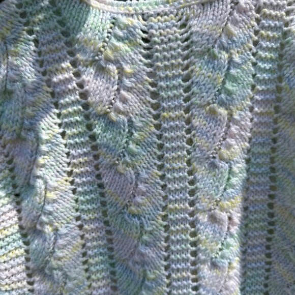 Handmade Hand Knitted Sweater Girl Clothes Children 3-5 Years Old Summer Blouse - Picture 9 of 9